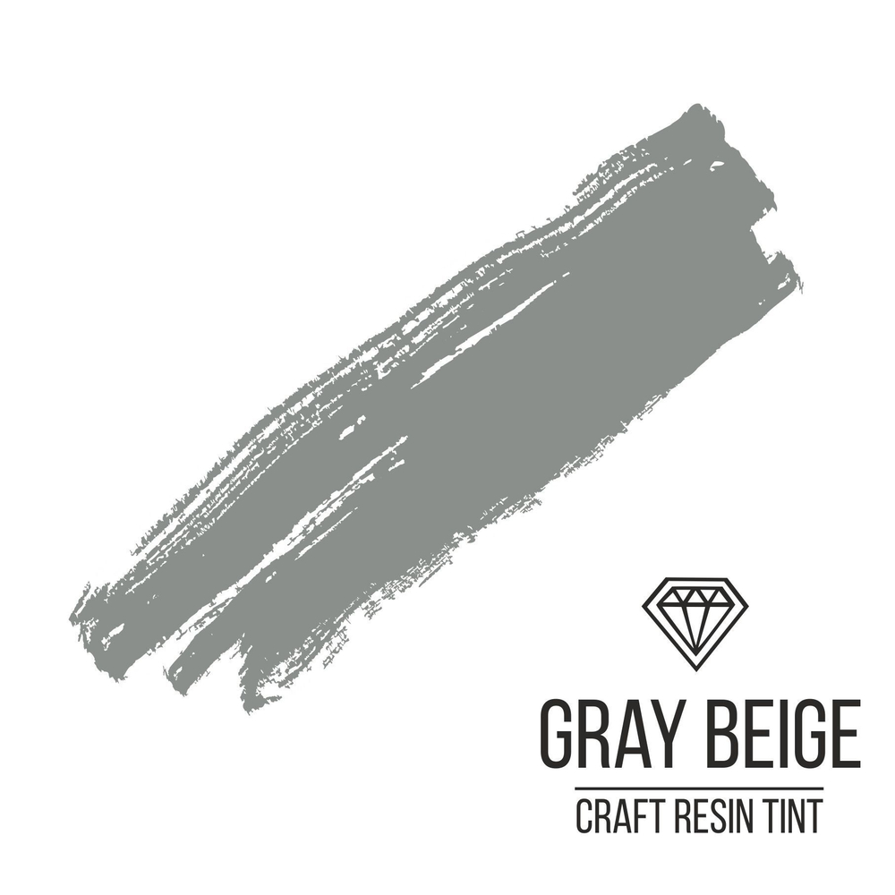 Краситель для смолы и полимеров CraftResinTint, Серо-бежевый,10мл