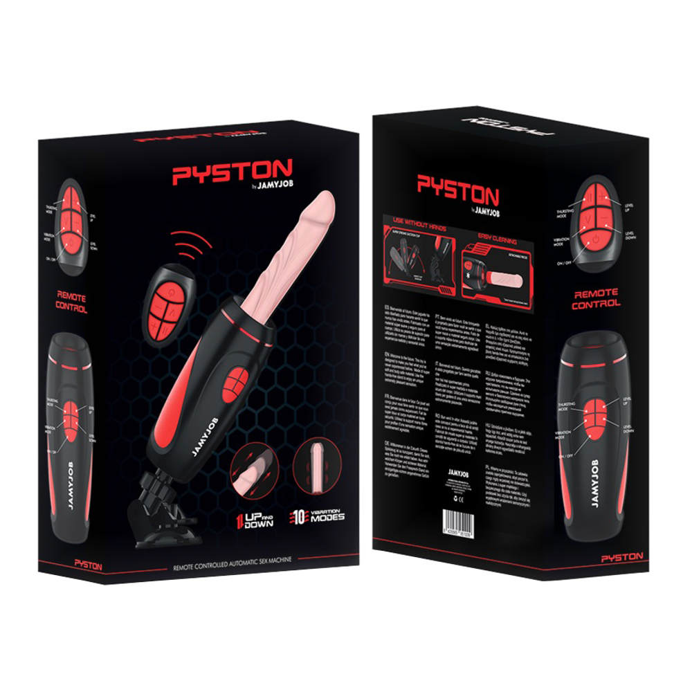 Компактная секс-машина 42см с пультом ДУ JamyJob Pyston Auto Sex Machine