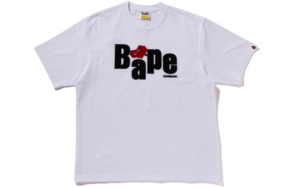A Bathing Ape Bathing Ape Heart Ape Head Cotton Футболка белый