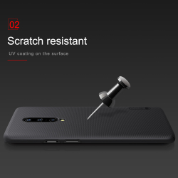 Тонкий жесткий чехол черного цвета от Nillkin для OnePlus 7 Pro, серия Super Frosted Shield