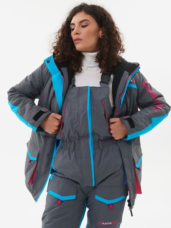Костюм зимний Женский Siberia Lady ткань Breathable цвет Серый/Голубой