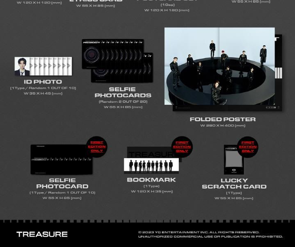 Альбом TREASURE - REBOOT 2nd Album PHOTOBOOK RANDOM Version