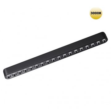 Трековый светодиодный светильник для низковольтного шинопровода LED 18W 3000К 359244 чёрный Smal Novotech