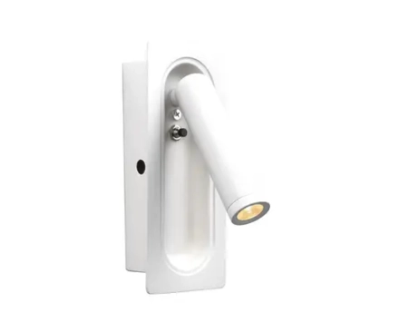 08071M,01 Бра встраиваемое Ризи белый w16,5*6,5 h16,5 Led 3W (3000K). ТМ Kink Light
