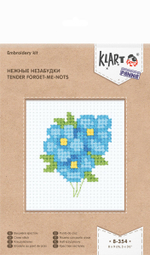 "Klart" набор для вышивания 8-354 "Нежные незабудки"