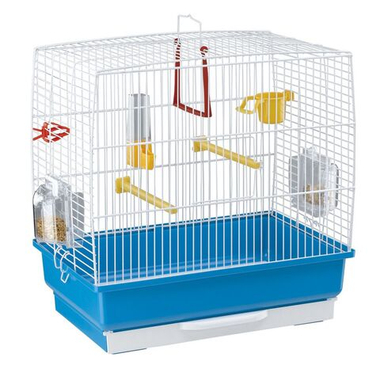 Клетка для птиц REKORD 2 белая 39x25x41см