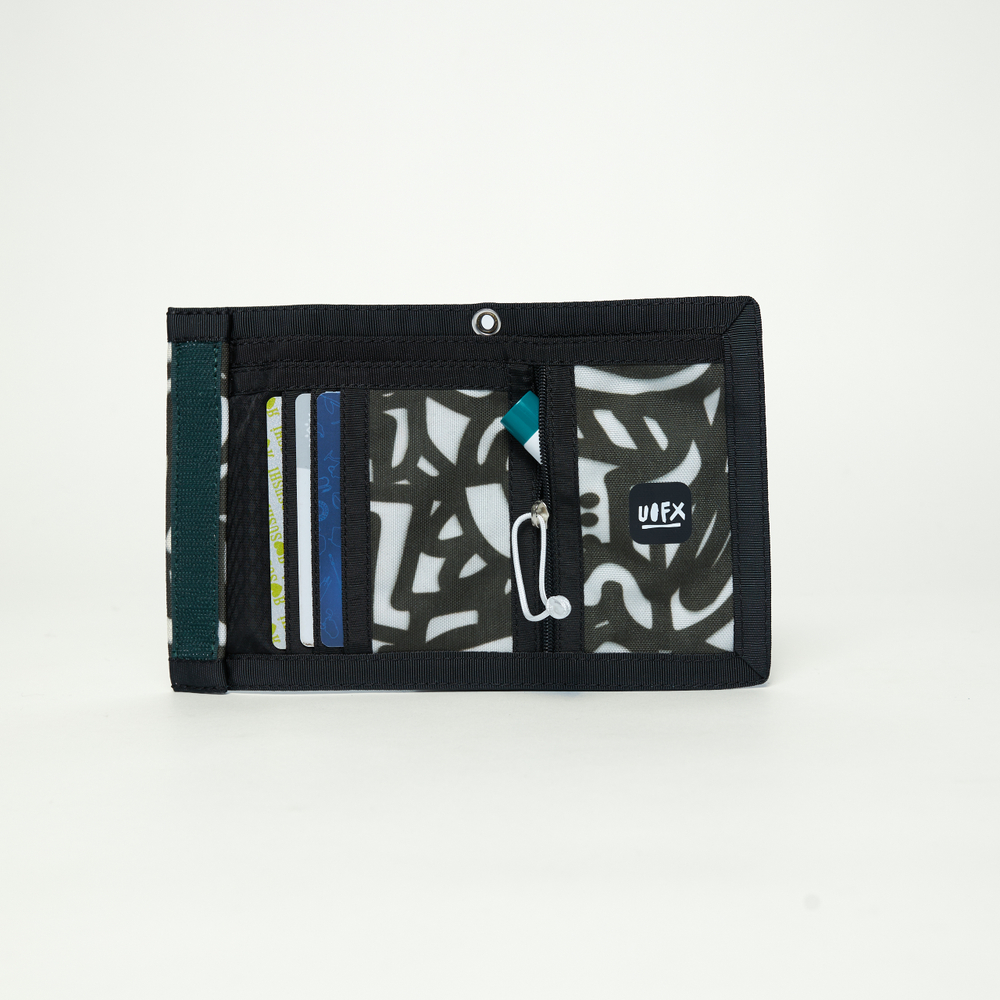 Кошелек Wallet GO x UOFX Doodles темный мох