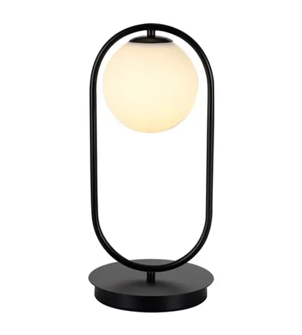07631-8,19 Настольная лампа Кенти черный d20 h42 E14 1*40W. ТМ Kink Light