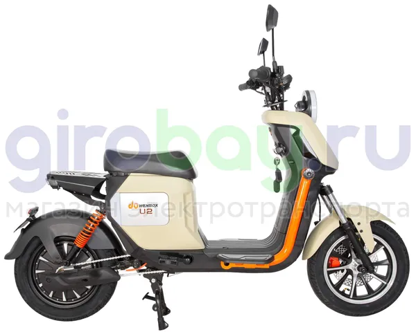 Электроскутер WENBOX U2 1500W (60V/45Ah) - Бежевый фото №7