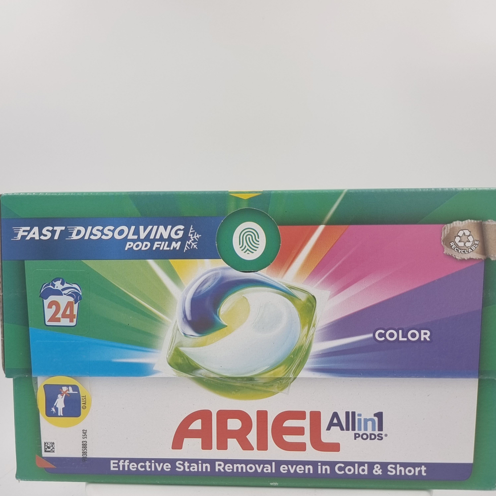 Капсулы для стирки Ariel Pods All in One color (24х19,7г) 472.8 г (Из Финляндии)
