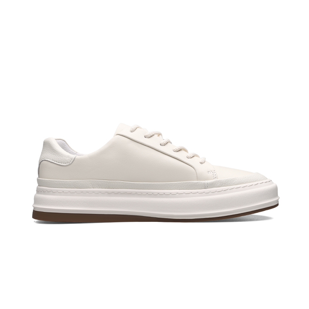 PARDASAUL Top Grain Cow Leather Stylish Skateboarding Shoes Men"s White