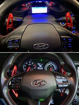 Накладки на подрулевые лепестки Hyundai Elantra AD6 2016-2020 / Veloster