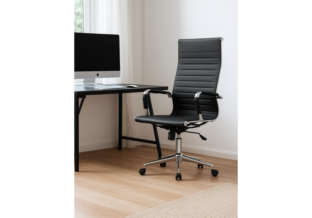 Компьютерное кресло Woodville Reus pu black, chrome
