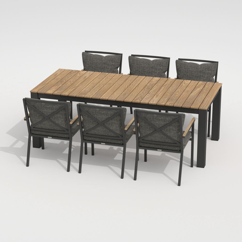 Стол обеденный ТЕЛЛА XL из тика 300x100