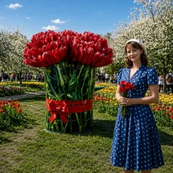 Надувные гвоздики (букет)