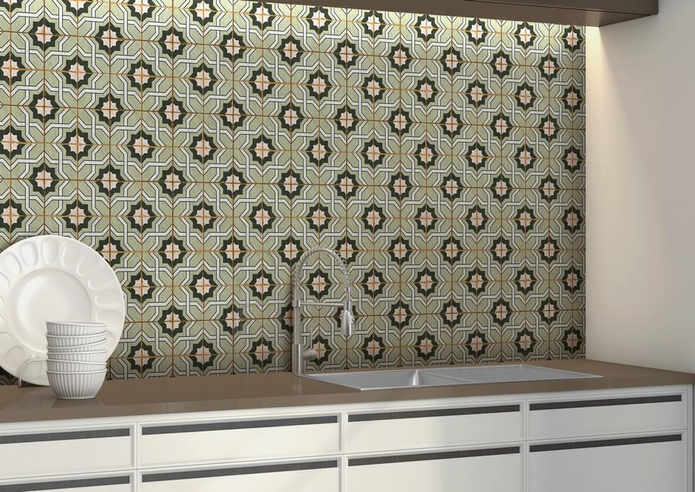 Ennface Pattern Morocco Aqua 20x20