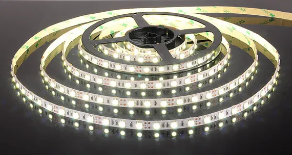 Светодиодная лента 12V 14,4W Лента светодиодная 12V 14,4W 60Led 5050 IP20 холодный белый, 5м Elektrostandard