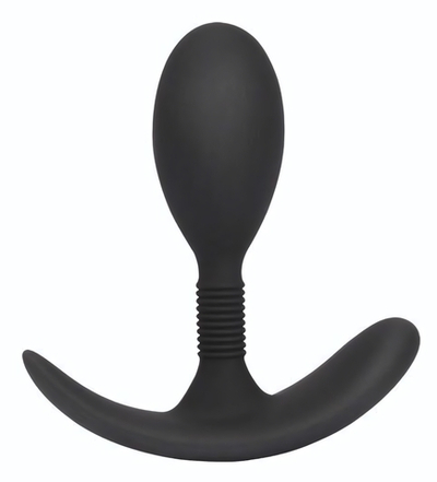 Черная анальная втулка Anal Play Plug S - 8,6 см. (Цвет: черный)