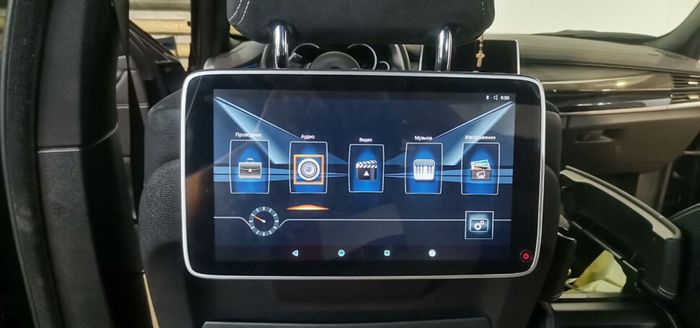 Монитор на подголовник для BMW - ERGO ER11BA с сенсорным экраном 11” (FullHD 1920x1080, Android, ) серебряный