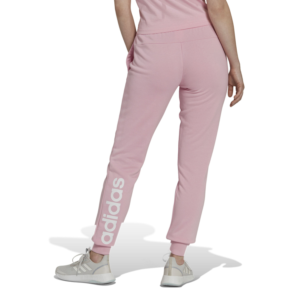 Женские теннисные брюки adidas Linear French Terry Core Training Pants Women - Pink