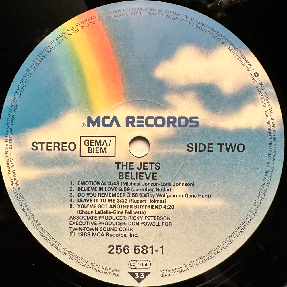 The Jets - Believe (Германия 1989г.)