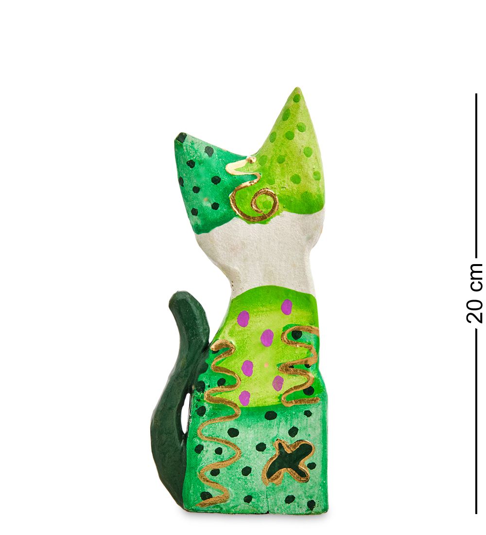 Decor and Gift 99-108 Фигурка «Кошка» н-р из двух 25, 20 см (албезия, о.Бали)