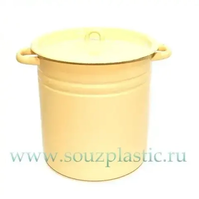 Кастрюля эмал12,0л цил б/рис С41624 С41624.П С41624.3,СГ (Новокузнецкая эмаль)