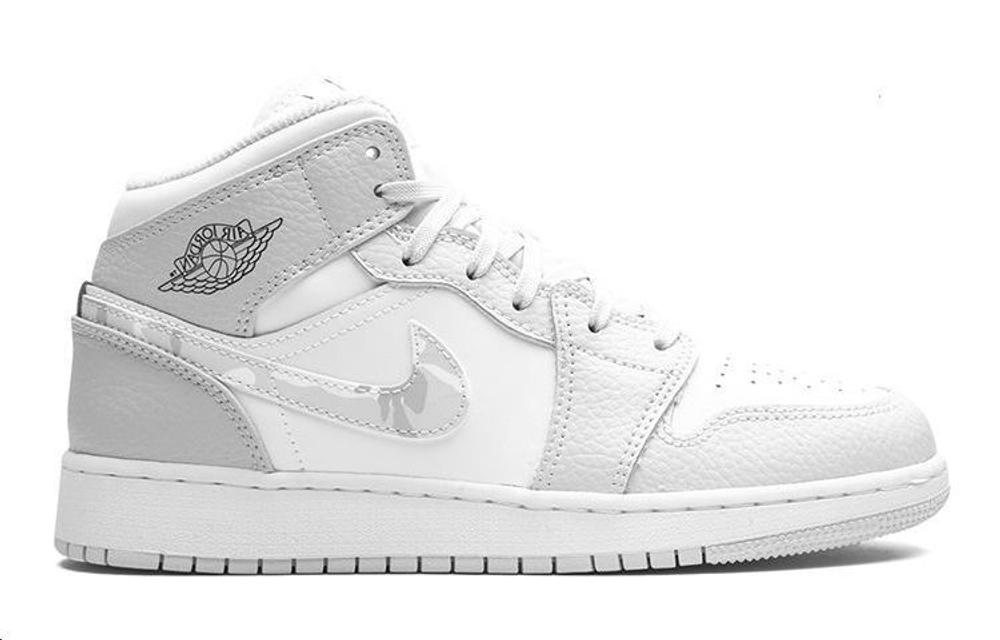 Jordan 1 Mid Grey Camo GS