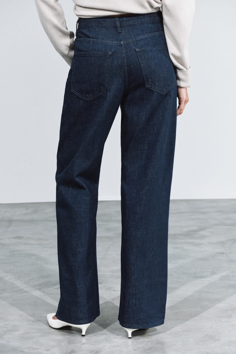 ДЖИНСЫ STRAIGHT FIT С ВЫСОКОЙ ПОСАДКОЙ ZW COLLECTION — ZARA