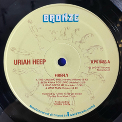 Винтажная виниловая пластинка LP Uriah Heep Firefly (UK 1977) The Hanging Tree