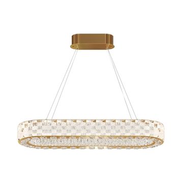 Подвесной светодиодный светильник 56W 3000K MOD336PL-L130G3K золото Castello Modern Maytoni