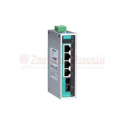 MOXA EDS-205A-S-SC Неуправляемый промышленный коммутатор, 5 портов