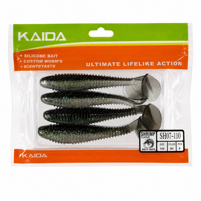 Набор силиконов KAIDA SH07-110 11см 4шт COL001 №16