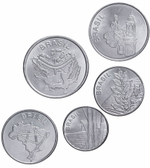 Набор из 5 монет. Бразилия. 1982-1985 гг. UNC