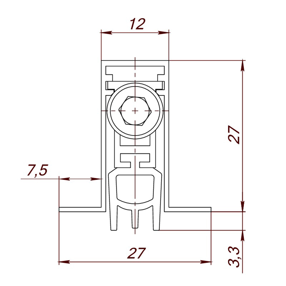 Автоматический Armadillo (Армадилло) порог EASY BLOCK F/820