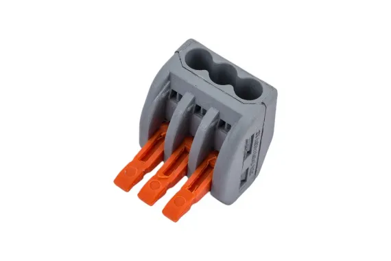 Клемма Navigator NTC-R 3*4 с рычагами серая 24861
