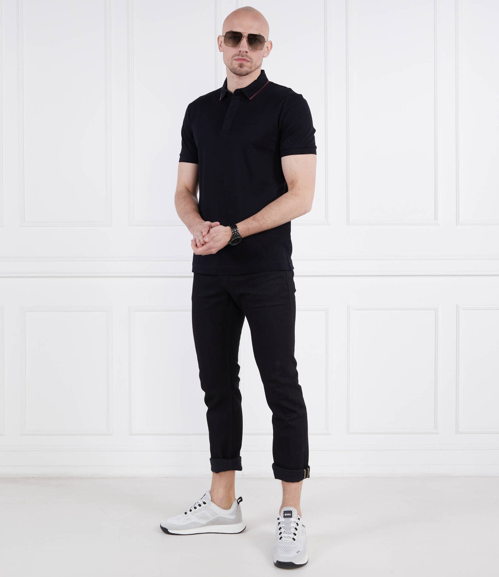 Поло Penrose 41_P BOSS BLACK - черный(50486182)