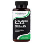 LifeSeasons, S. boulardii, продиотик, 60 вегетарианских капсул (250 мг в 1 капсуле)