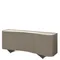 Комод Shelf 200х80х50 см, глянцевая керамика Toscane, матовая эмаль цвета тауп