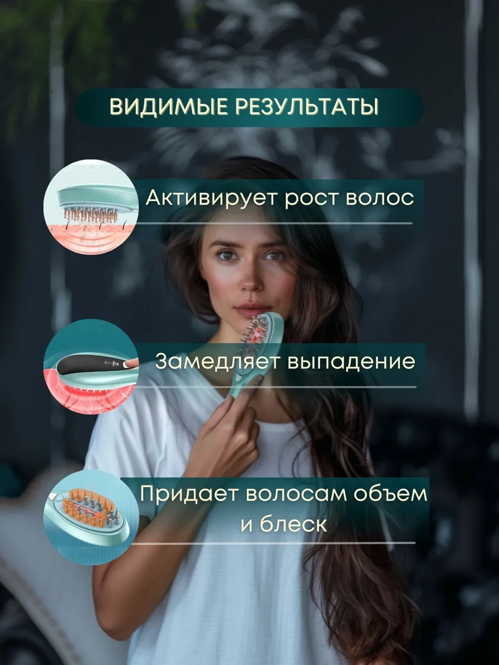 Расческа массажер для волос электрическая