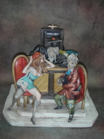 Статуэтка. Фарфор. Соблазнение осуждено. Capodimonte. Италия