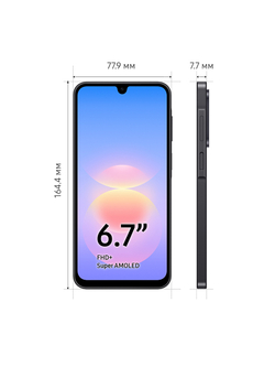 Смартфон Samsung Galaxy A18 6+128GB, SM-A185FZKLCAU Черный