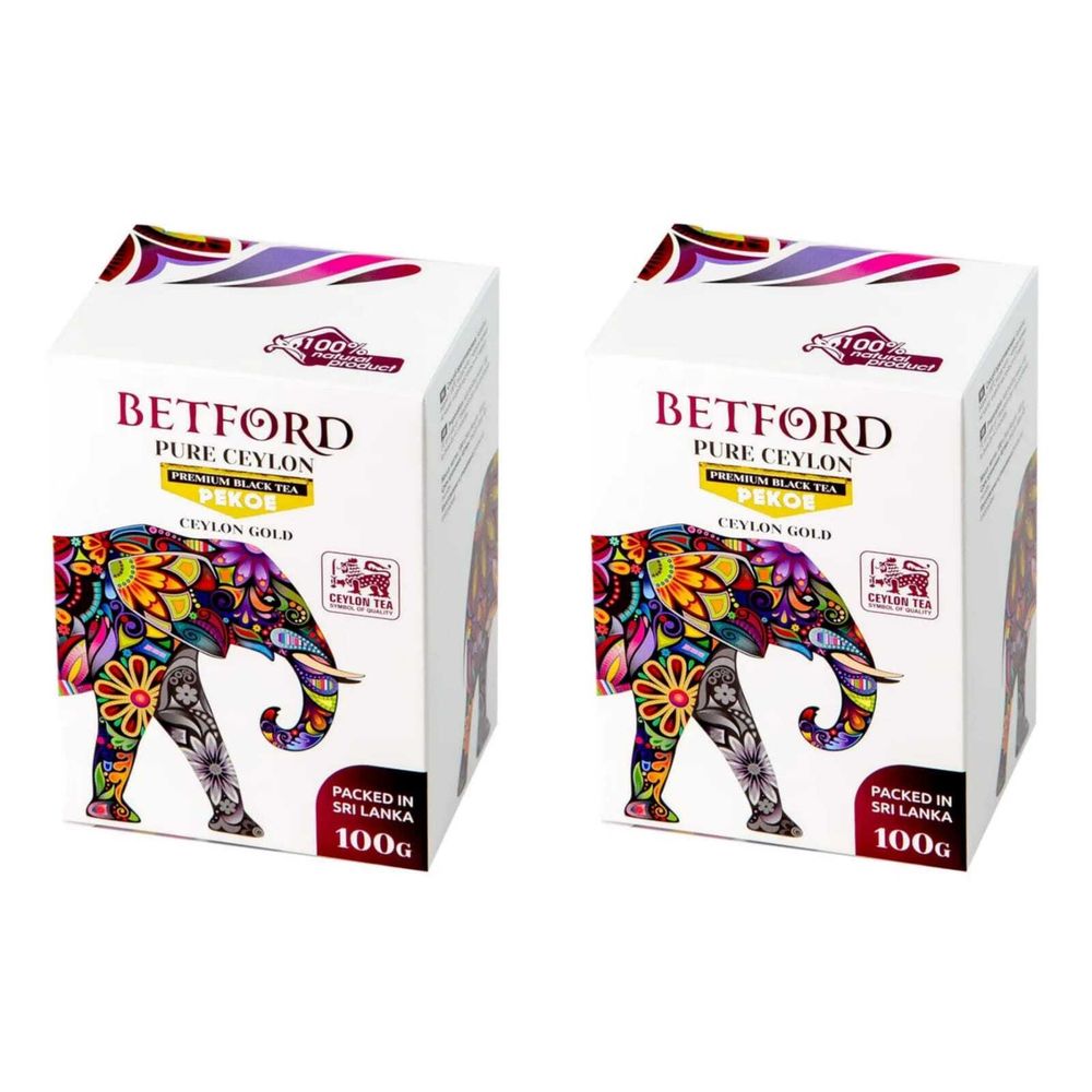 Чай черный Betford крупнолистовой PEKOE 100 г , 2 шт