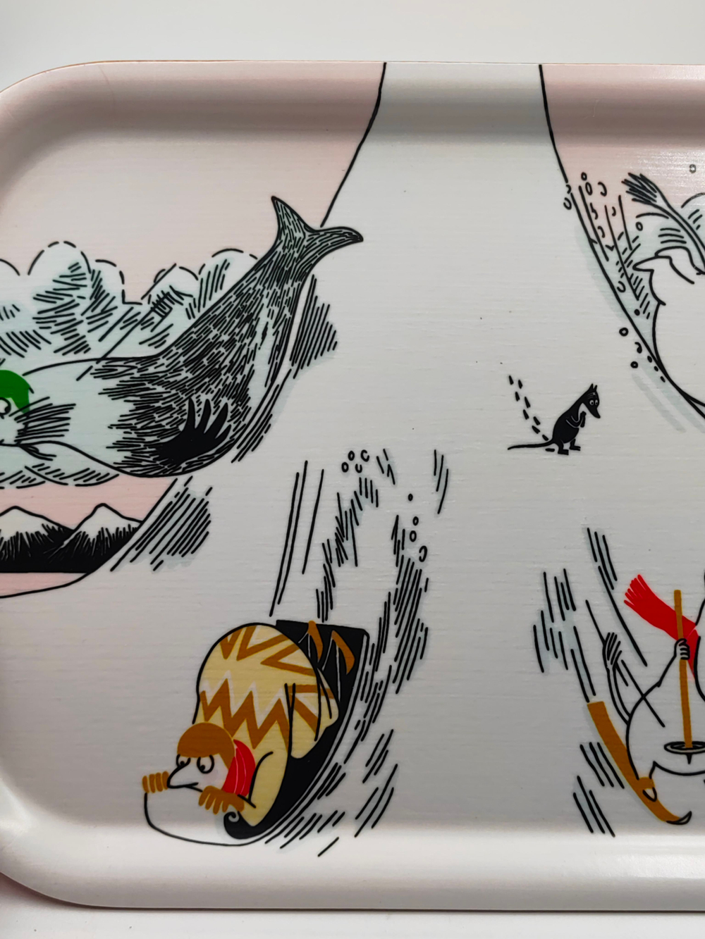 Поднос Moomin Arabia "Спуск с горы", 27х20 см