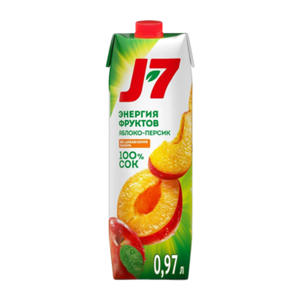 Сок Персик с мякотью J7 0,97л