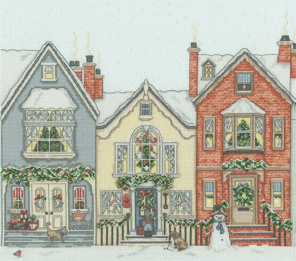 Набор для вышивания нитками Bothy Threads Snowy Street Набор для вышивания нитками Bothy Threads Snowy Street