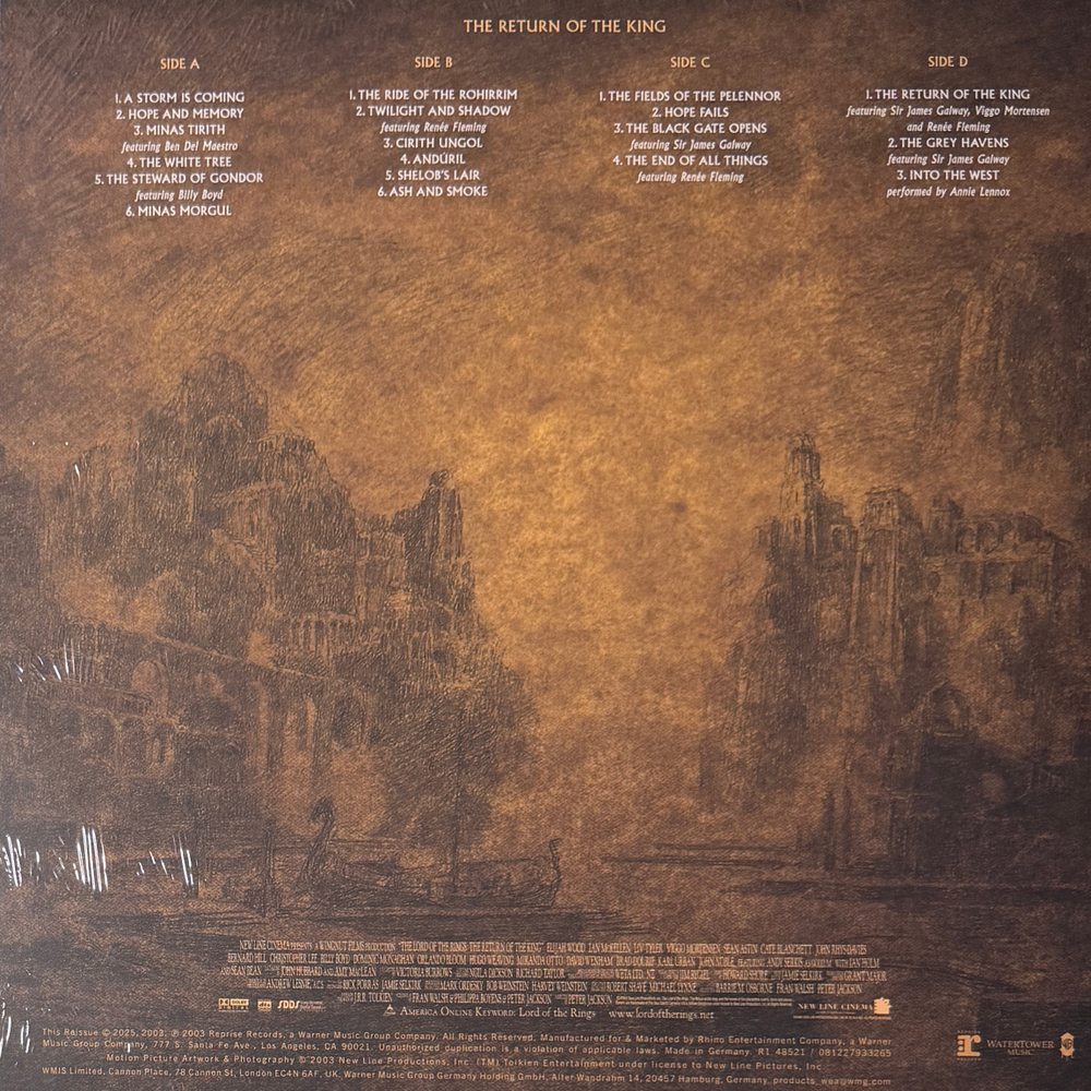 Виниловая пластинка The Lord Of The Rings: The Return Of The King 2LP Clear