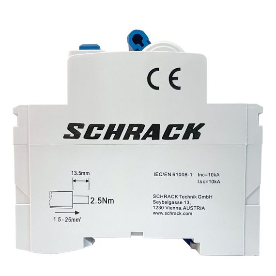 УЗО Schrack Technik 2P 63A 30mA тип A 10kA Amparo AR056203-- (ВДТ)