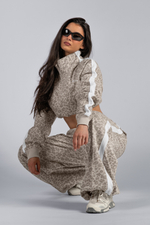 Свитшот Half-Zip Leopard Sweatshirt PRIMAL 866 Кремовый леопард
