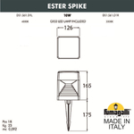 Грунтовый светильник Fumagalli ESTER DS1.561.000.AXD1L